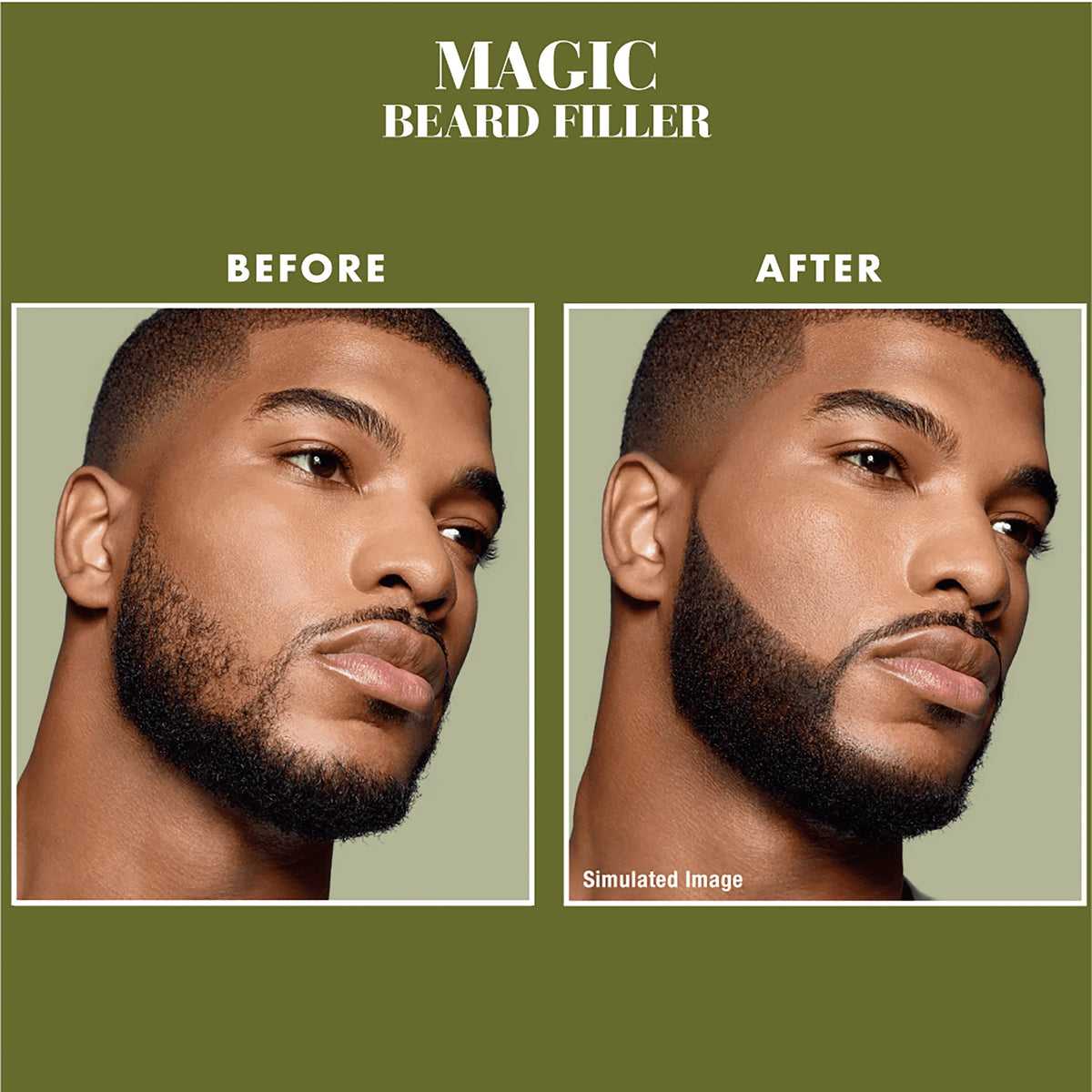 Natural Black Beard Filler V6582
