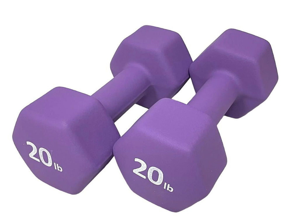 Neoprene 20LB Hex Dumbbell Set of 2 M8722