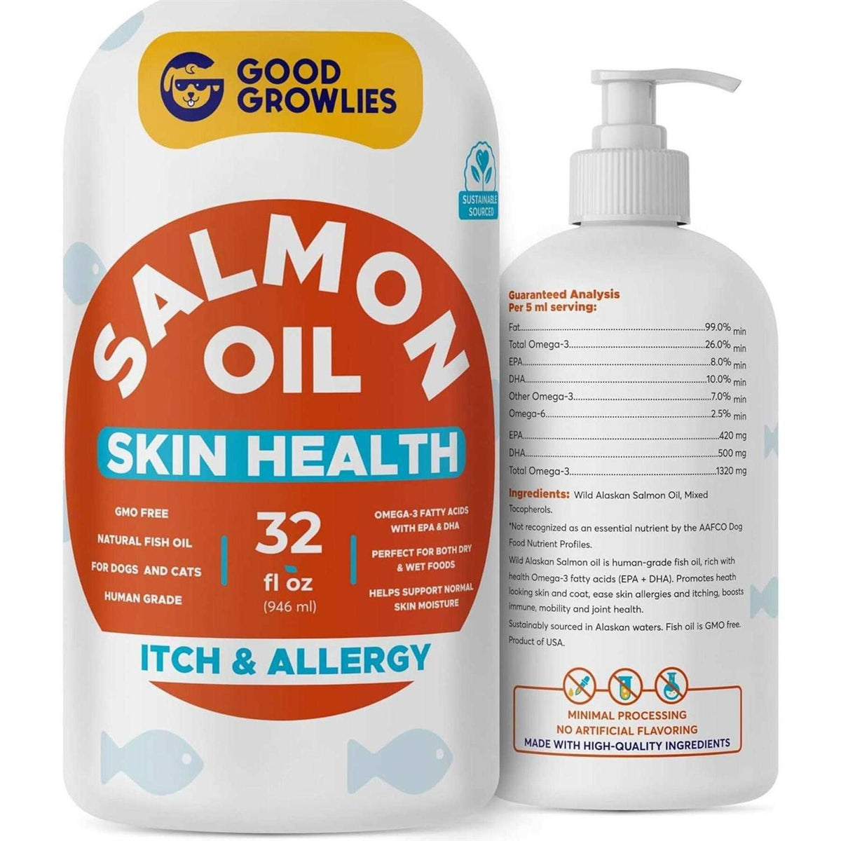 Omega 3 Alaskan Salmon Oil for Dogs V3677