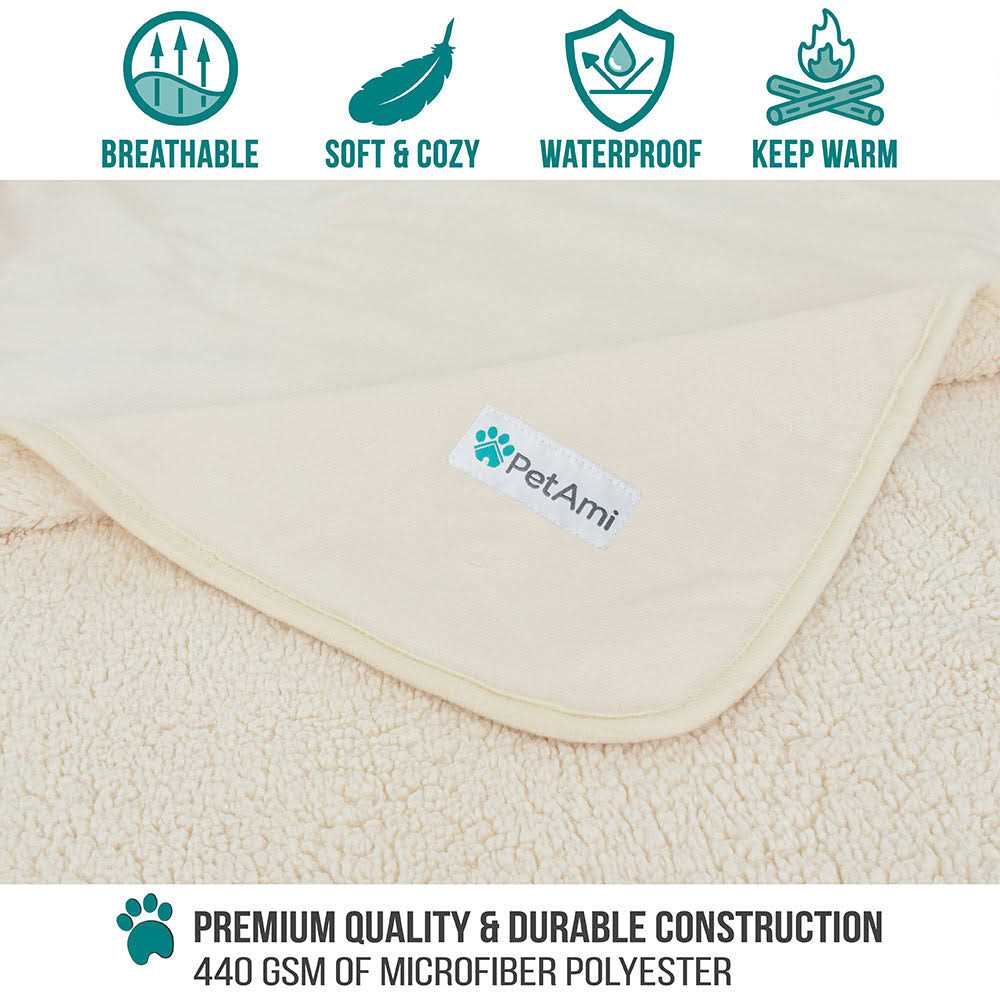 Waterproof Sherpa Fleece Pet Blanket H678845