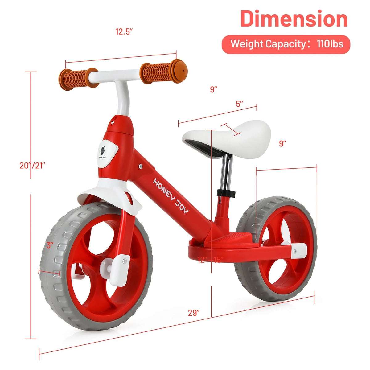 Kids Balance Bike with Feetrests Q14319