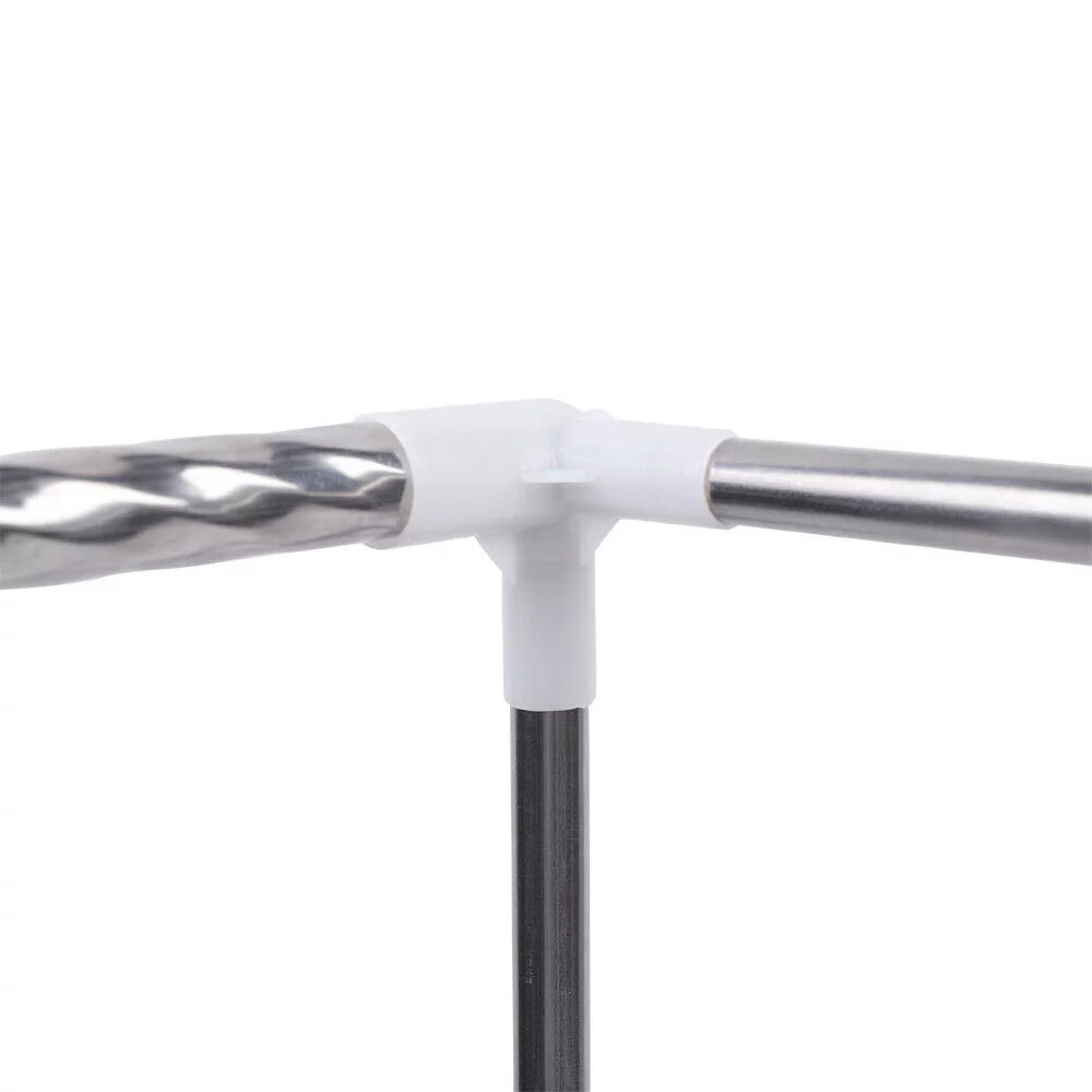 Detachable Silver Stainless Steel Bedding Canopy Frame E901