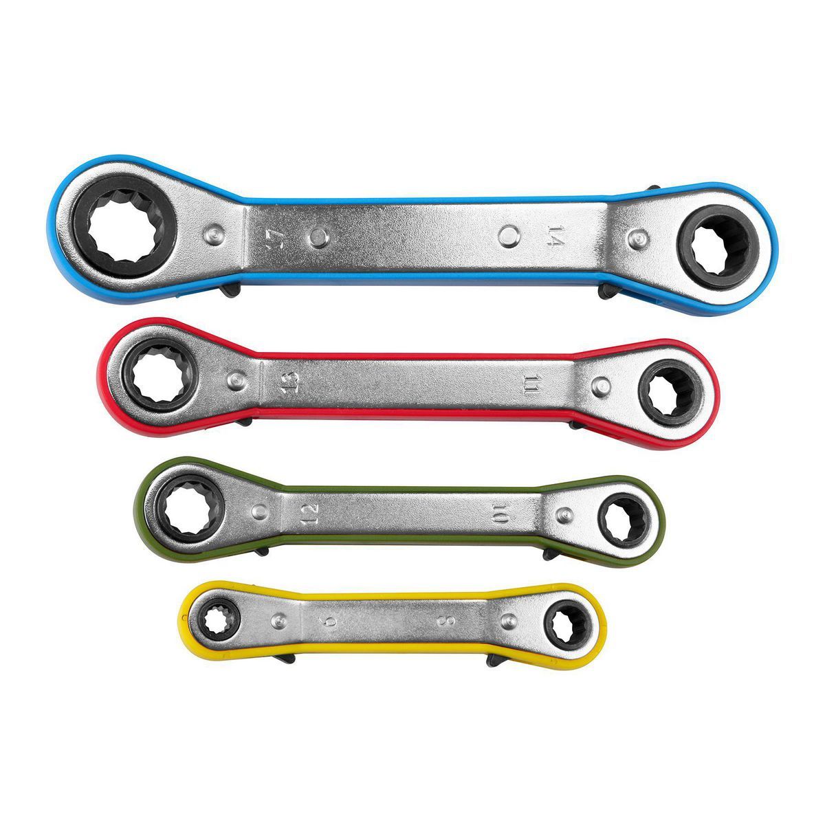 Metric Offset Ratcheting Wrench Set, 4 Piece F5123