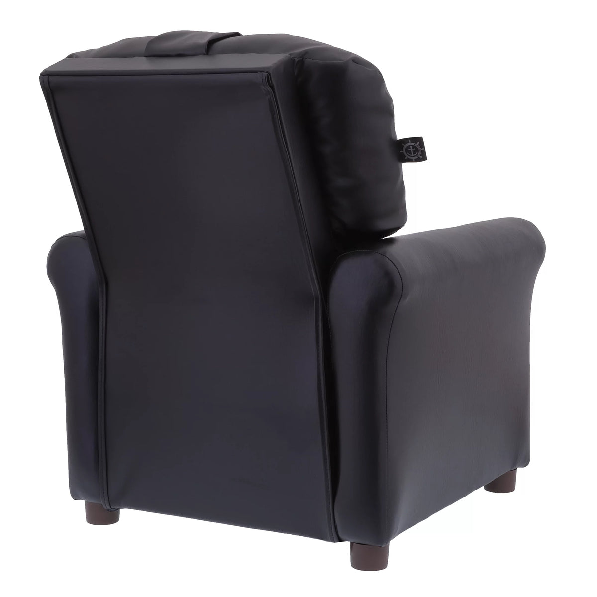 Kids Recliner Chair Polyester Linen Retro Orange O87441