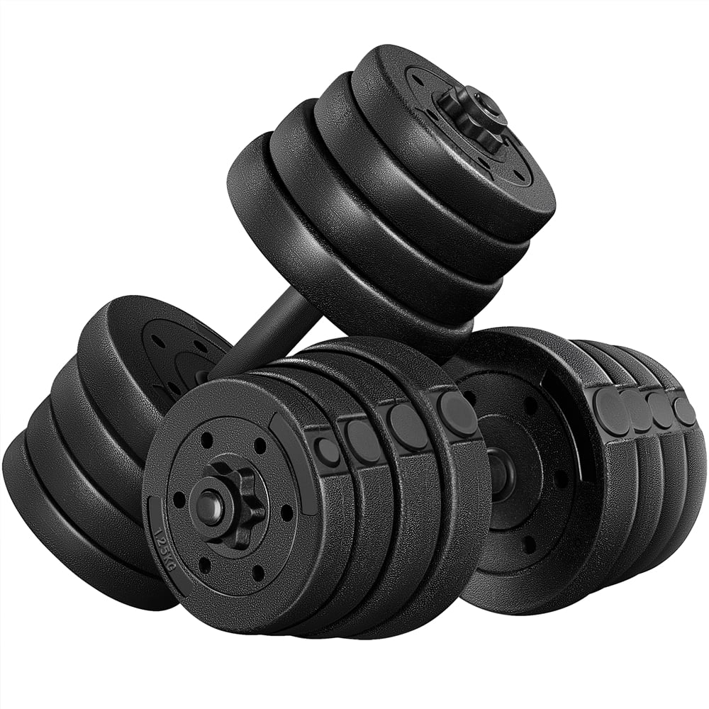 66 Lb. Adjustable Dumbbell Set Black Y506186