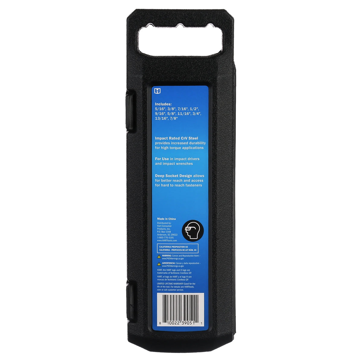 10-Piece 3/8-inch Drive SAE Impact Socket Set P107