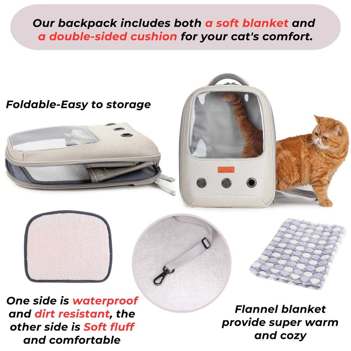Pet Carrier Backpack I718