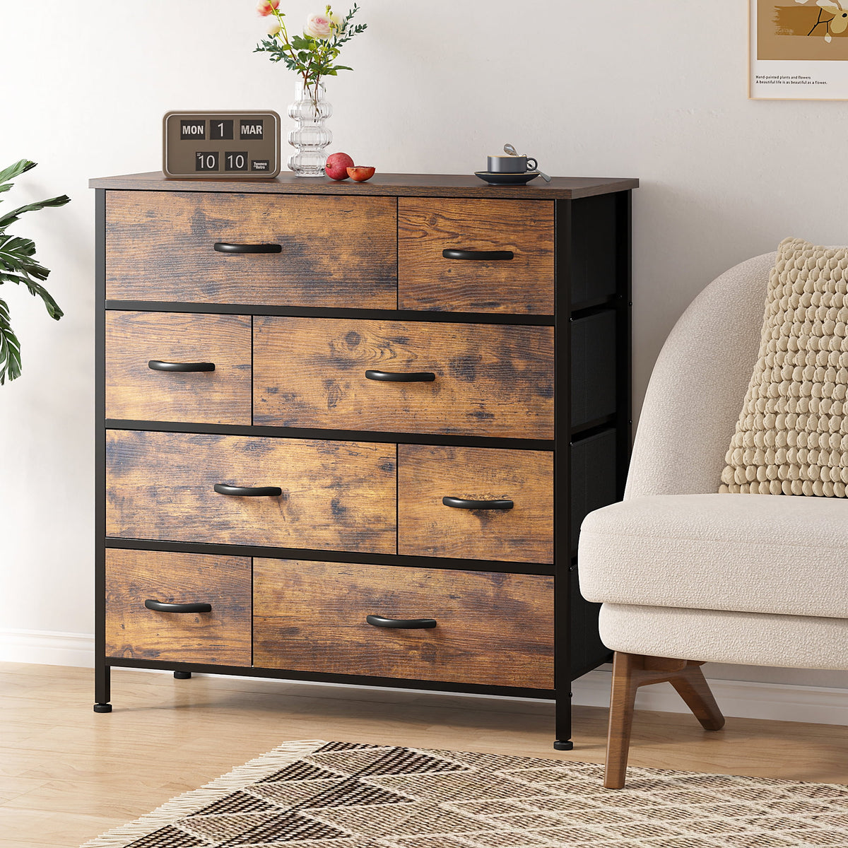 8 Drawer Wood Dresser T62804