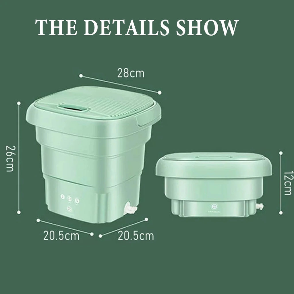 Foldable Mini Washing Machine 3 Speeds Timed Z815754
