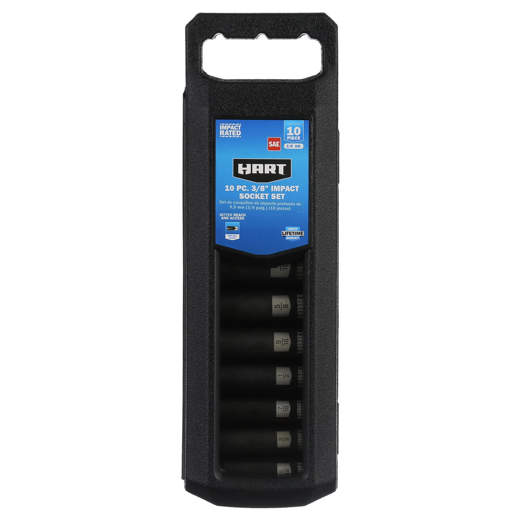 10-Piece 3/8-inch Drive SAE Impact Socket Set P107