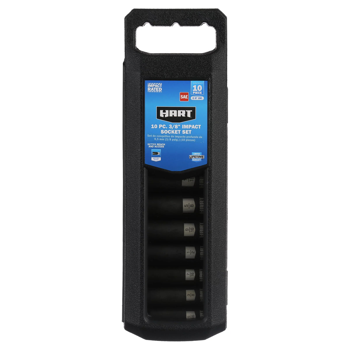 10-Piece 3/8-inch Drive SAE Impact Socket Set P107