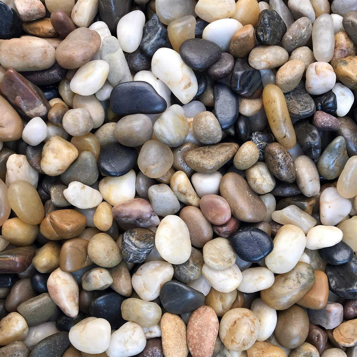 Natural Decorative Polished Mixed Pebbles N313535