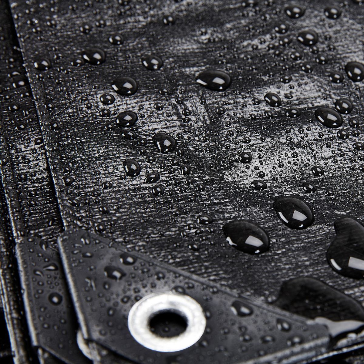 12 ft. x 20 ft. Silver and Black Weather-Resistant Tarp S9061