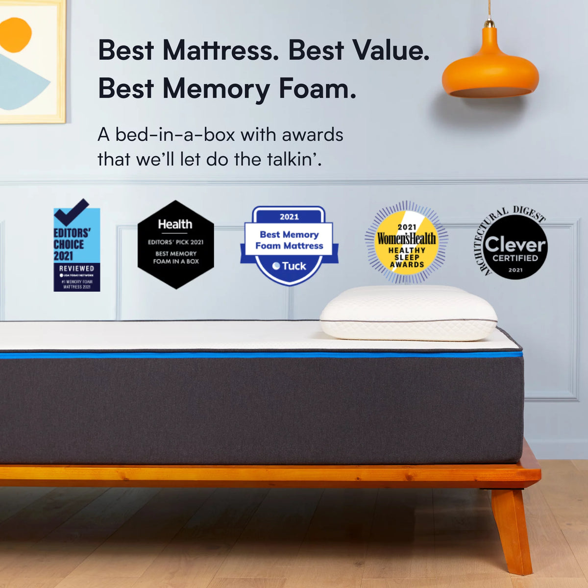 Queen Gel Memory Foam Mattress W8325