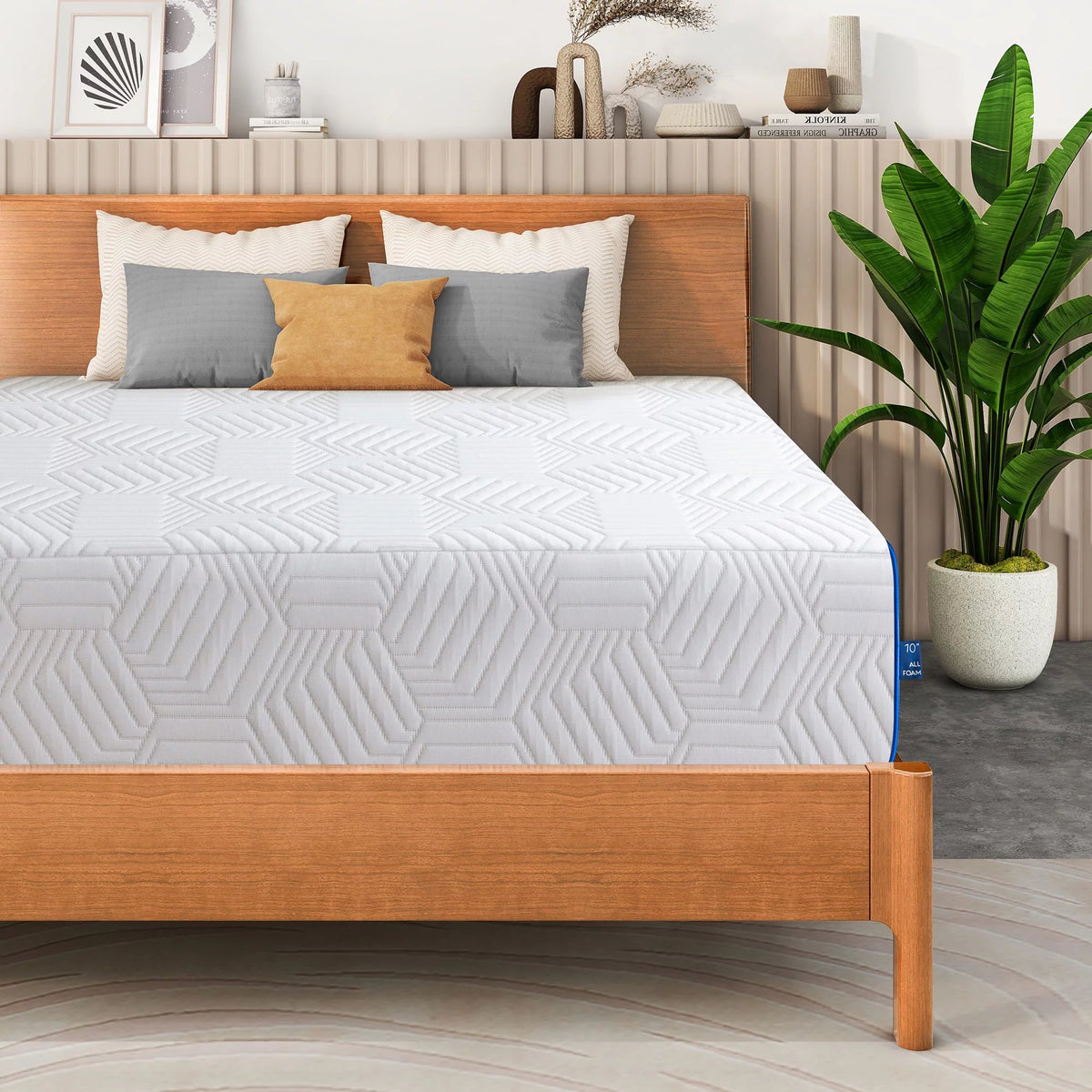 8 inch Twin Size Green Tea Memory Foam Mattress I123