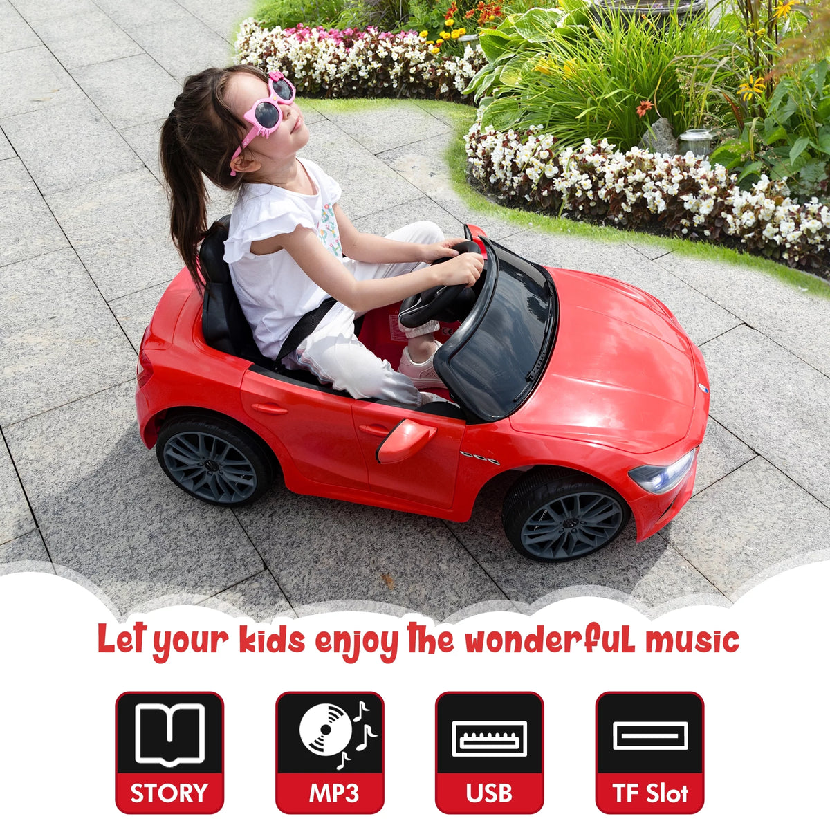 12V Battery Powered Kids Ride on Car with Remote Control E82635