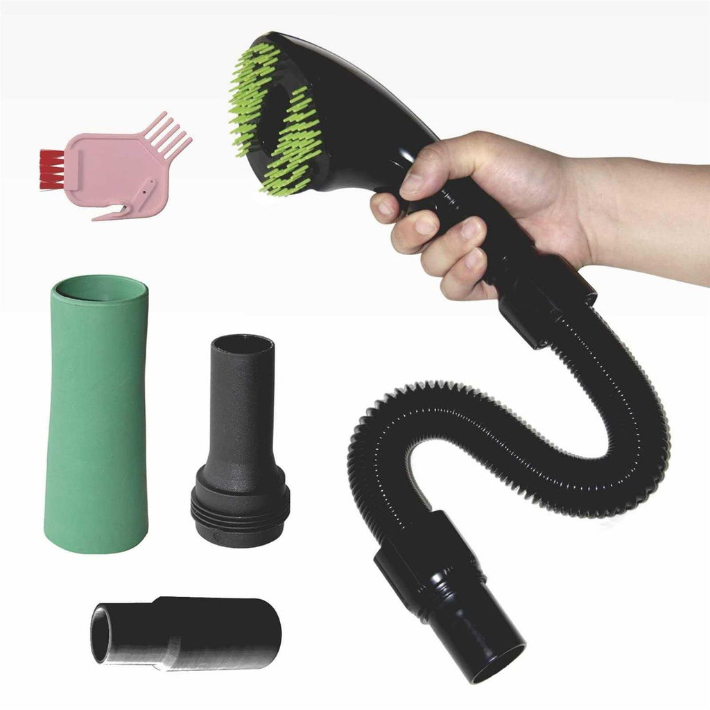 Pet Vacuum Grooming Brush Hair Shedding Deshedding Tool Kit R4732