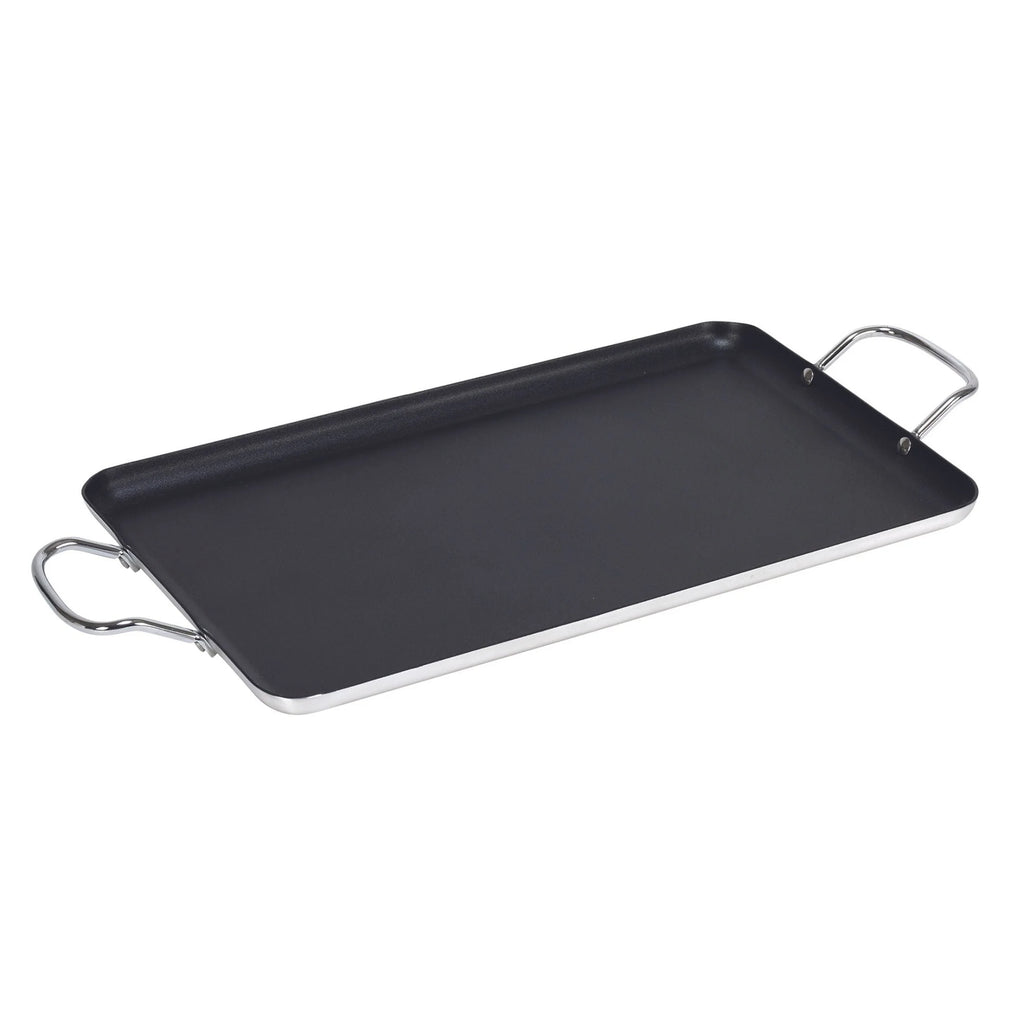 Black 20 x 12 Nonstick Double Burner Griddle K549558