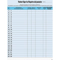Blue Patient Sign-In Labels 125 Sheets/Pack P94115