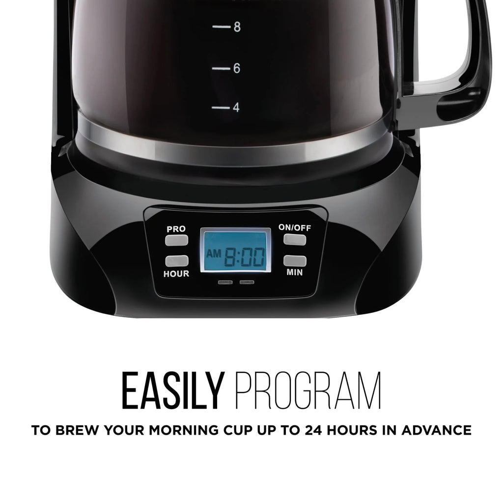 12-Cup Programmable Stainless Steel Coffee Maker Q45435
