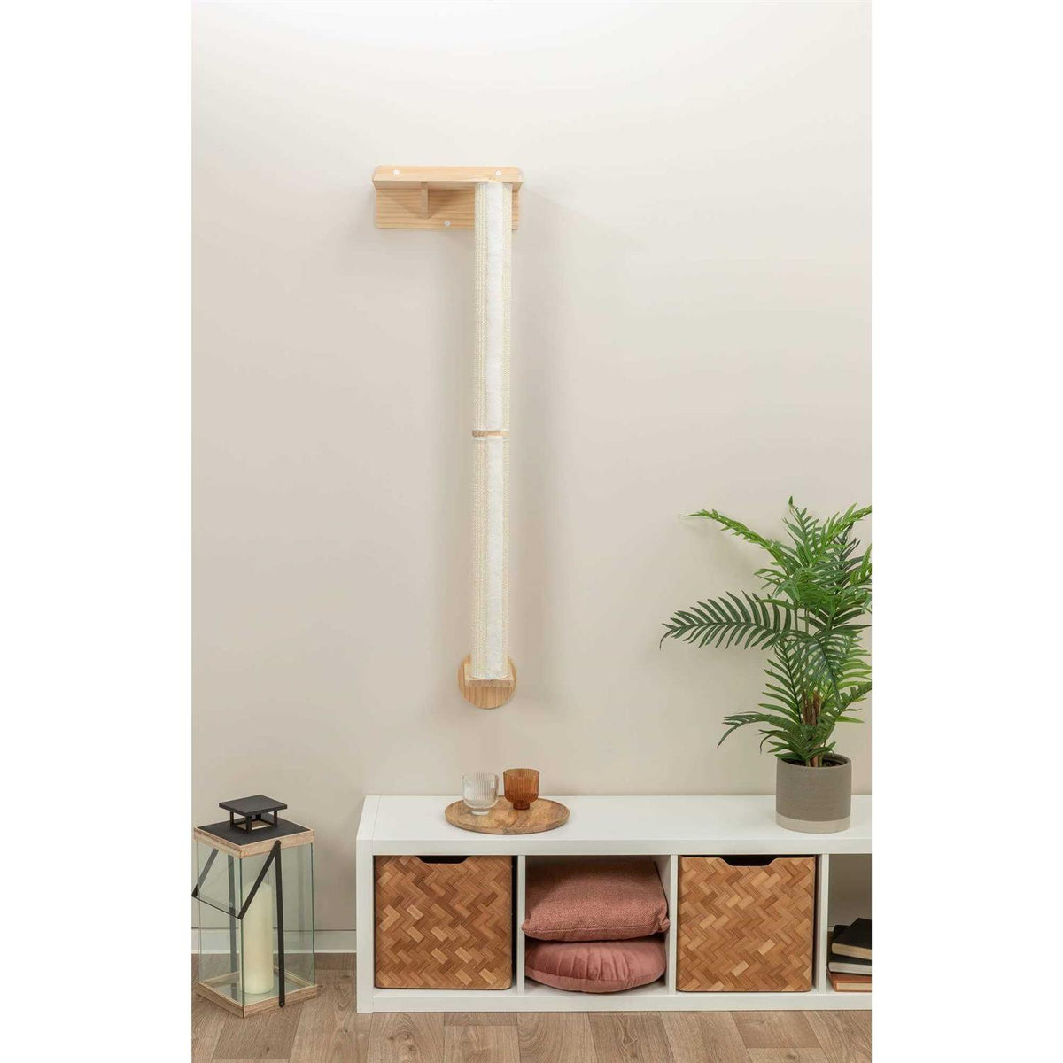 Wall Mount Cat Scratching Post with Perch U524