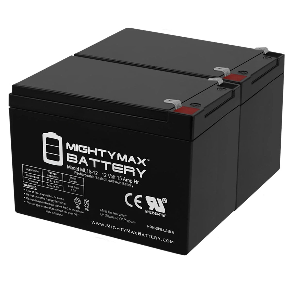 12V 15AH Replacement Battery K4781