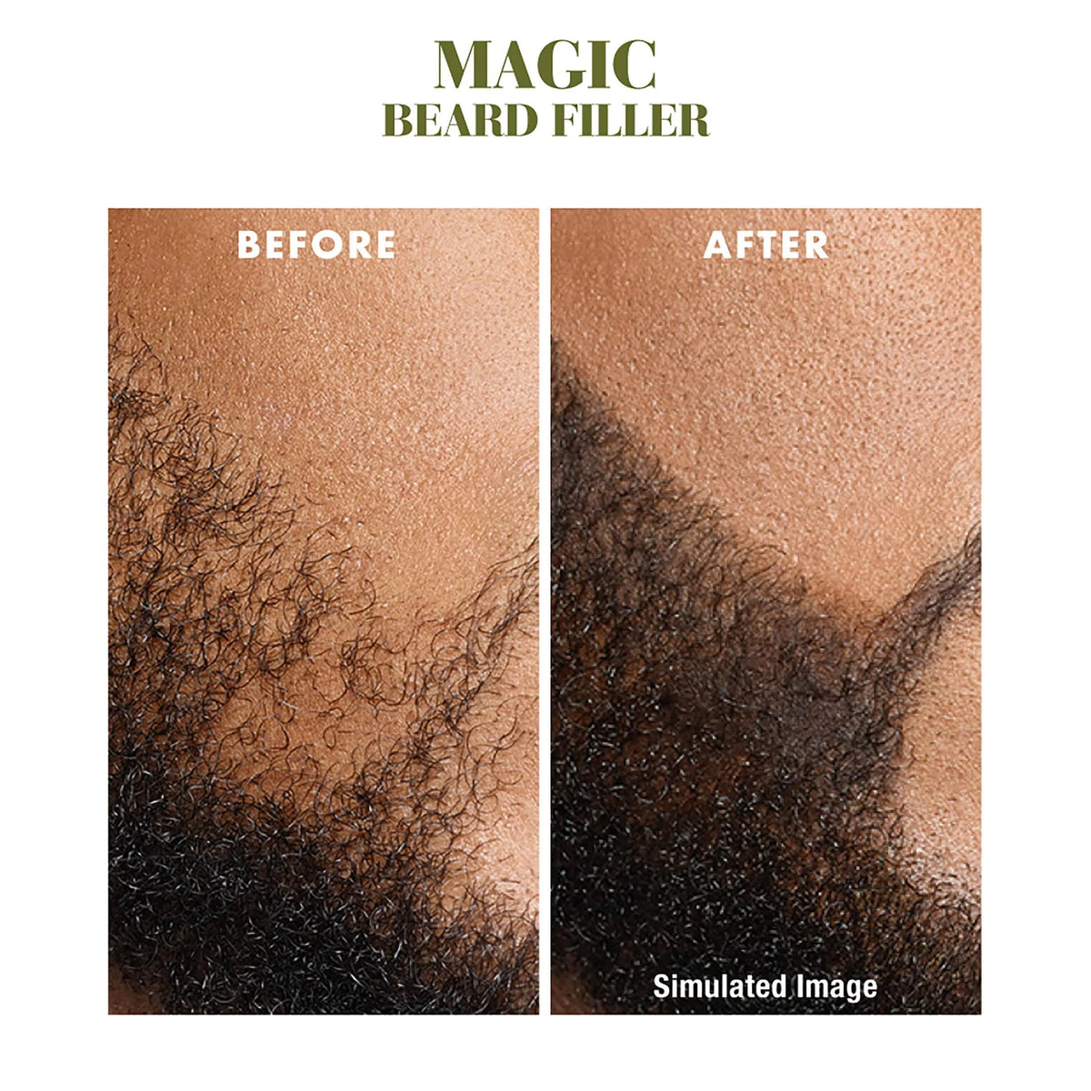Natural Black Beard Filler V6582