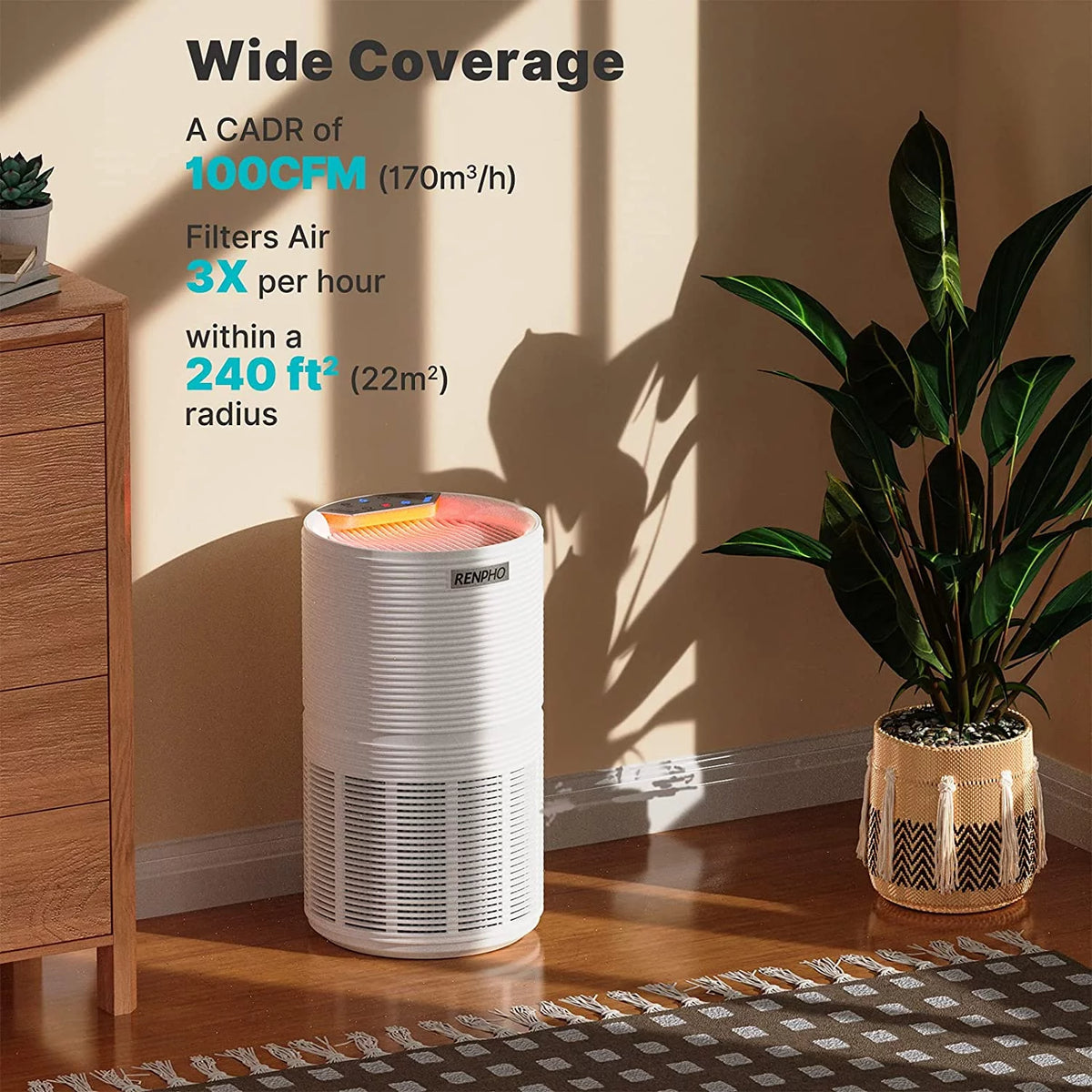 Air Purifier HEPA Filter for 600 Sq.ft P1823