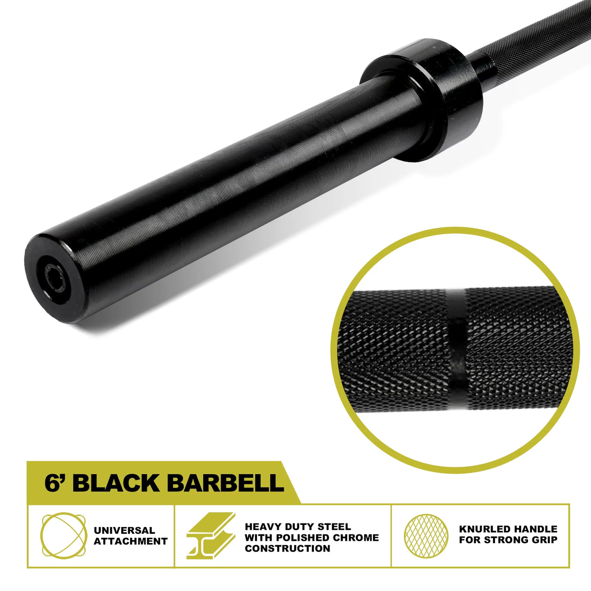 2-Inch Olympic Barbell Weight Bar 7ft 700-Pound Capacity O5241