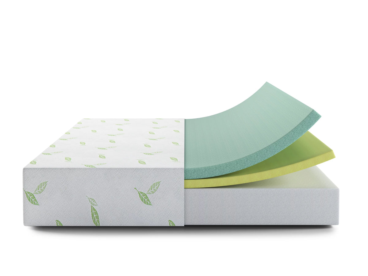 Queen Size Green Tea Infused Memory Foam Mattress F983968