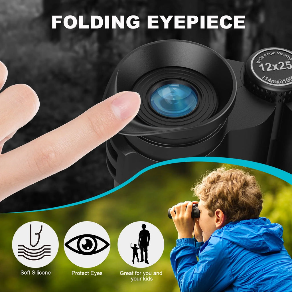 12x25 Compact Binoculars with FMC & BAK4 C15297