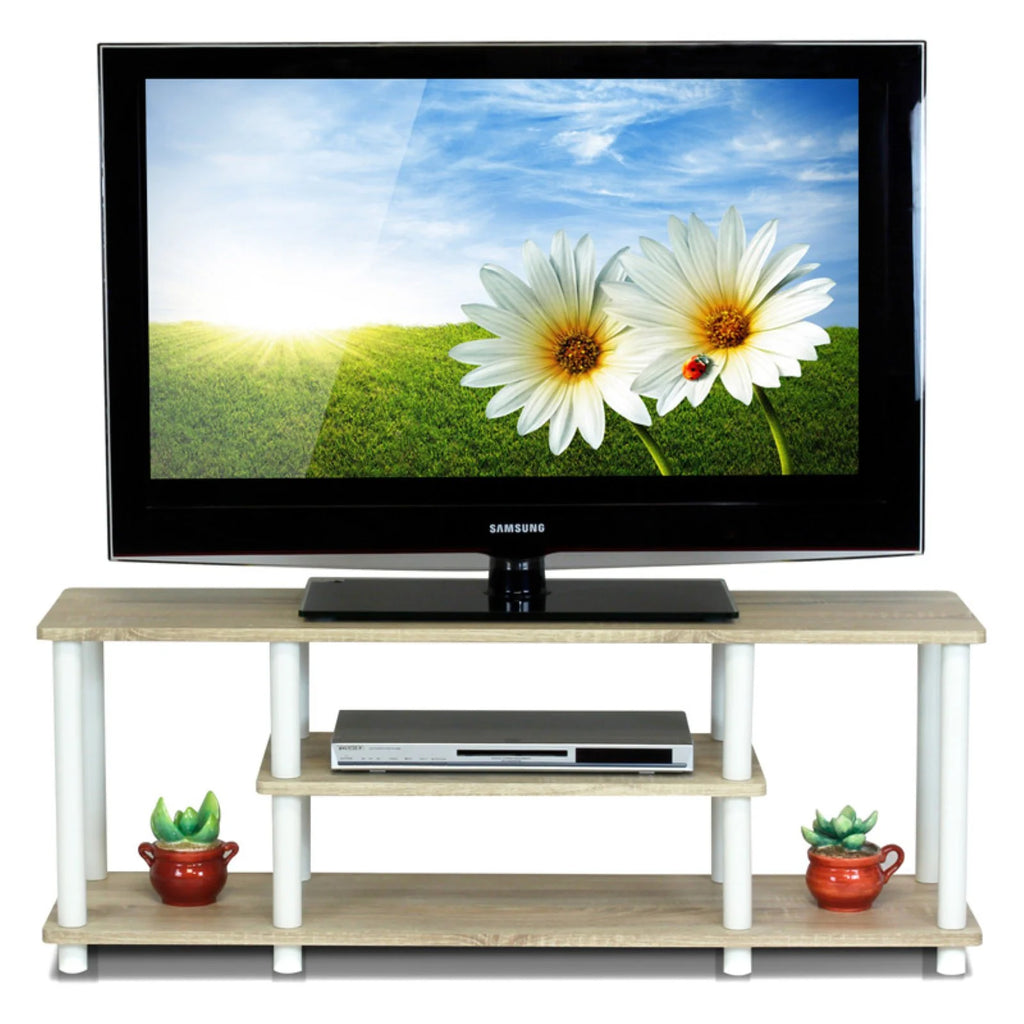 3-Tier Oak White TV Stands O652