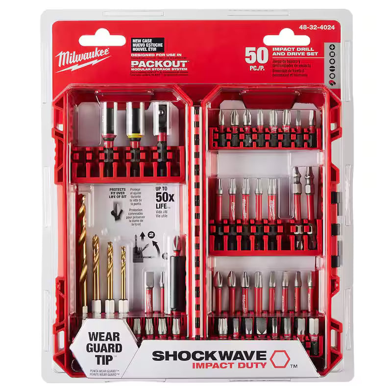 Alloy Steel Screw Driver Drill Bit Set (50-Piece) B6548