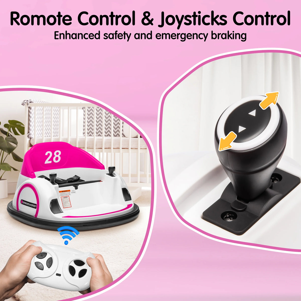 12V Bumper Car for Kids with Remote Control J90472