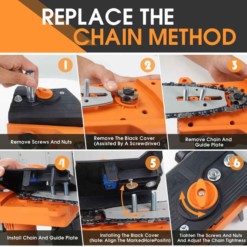 12 inch Cordless Electric Chainsaw with 2 Battery Y356436
