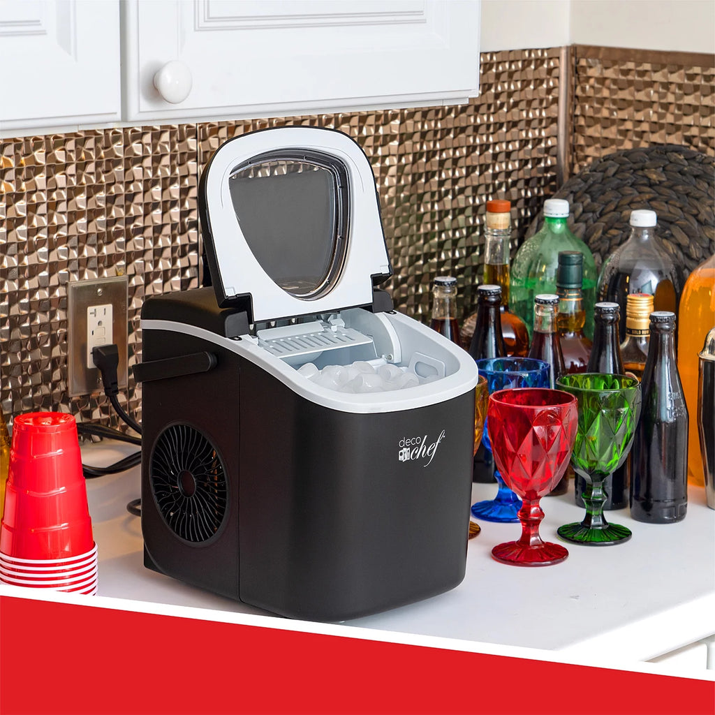 Compact Countertop Ice Maker, 26LBs in 24HRs, Black W1174