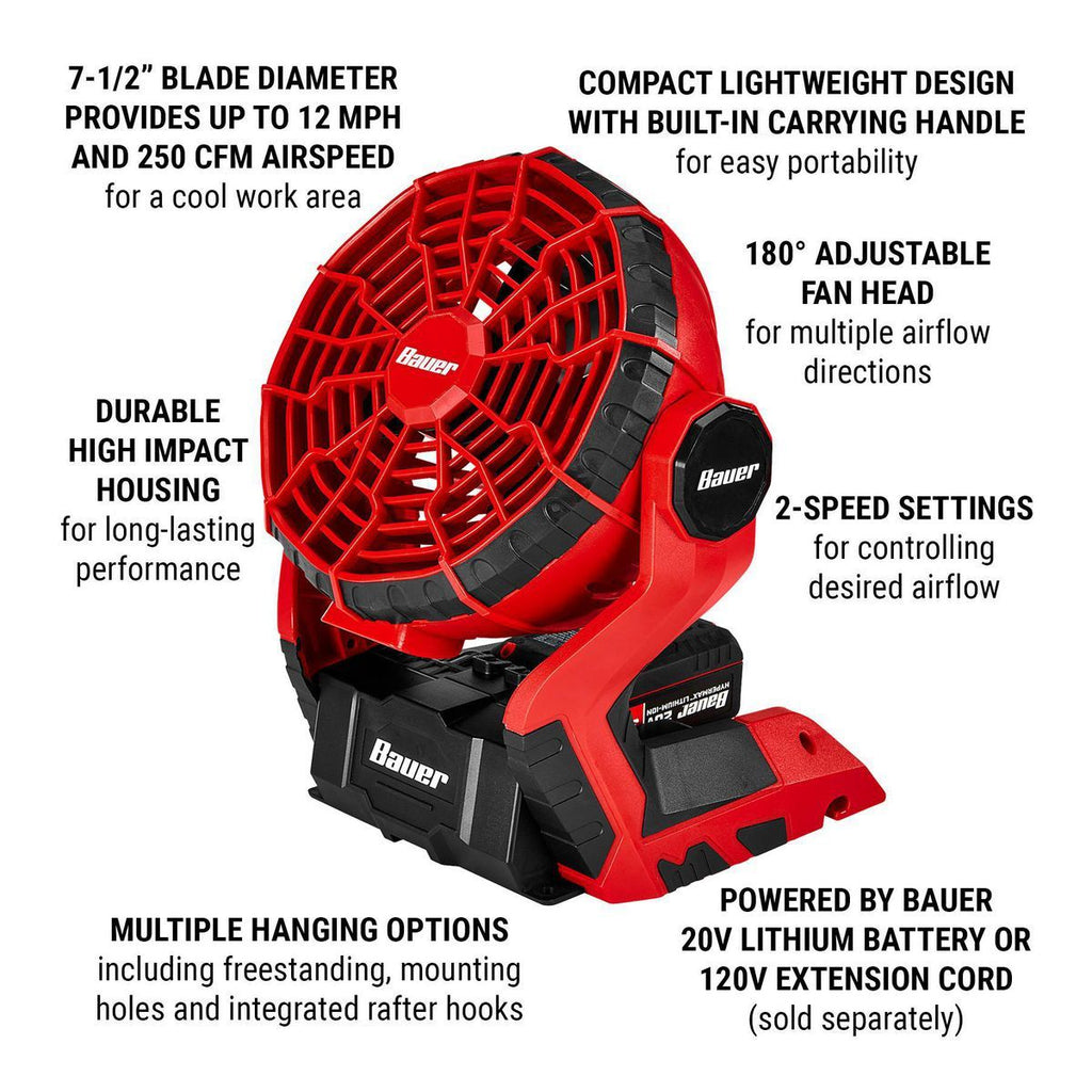 Cordless Dual Power Fan F78245