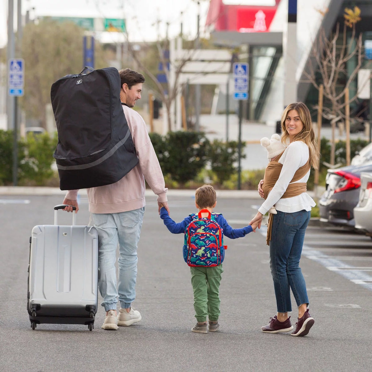 Padded Backpack Car Seat Travel Bag and Carrier D840