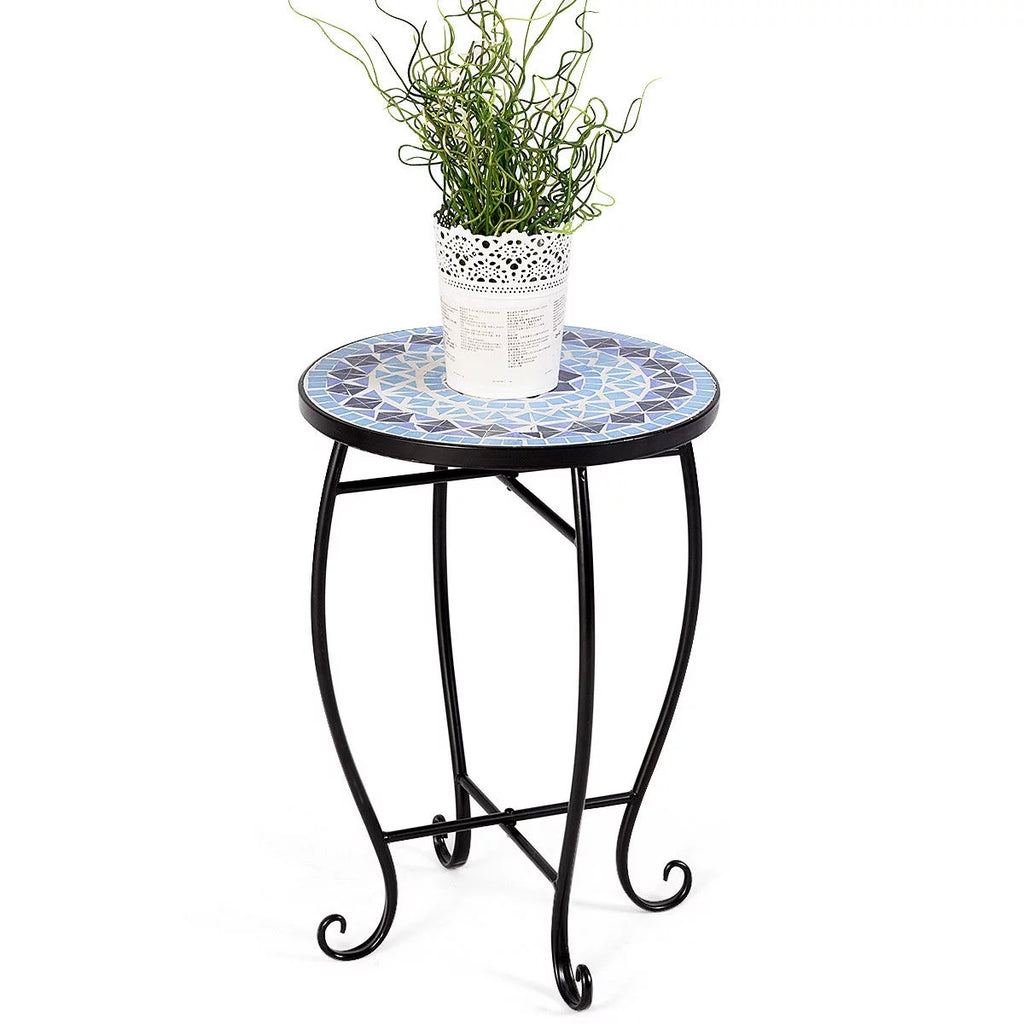Cobalt Blue Mosaic Accent Table A200