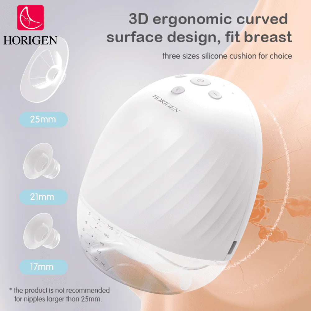 Double White Electric Wearable Breast Pump O645