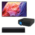Video Projector with Screen and Bluetooth Speaker O48171