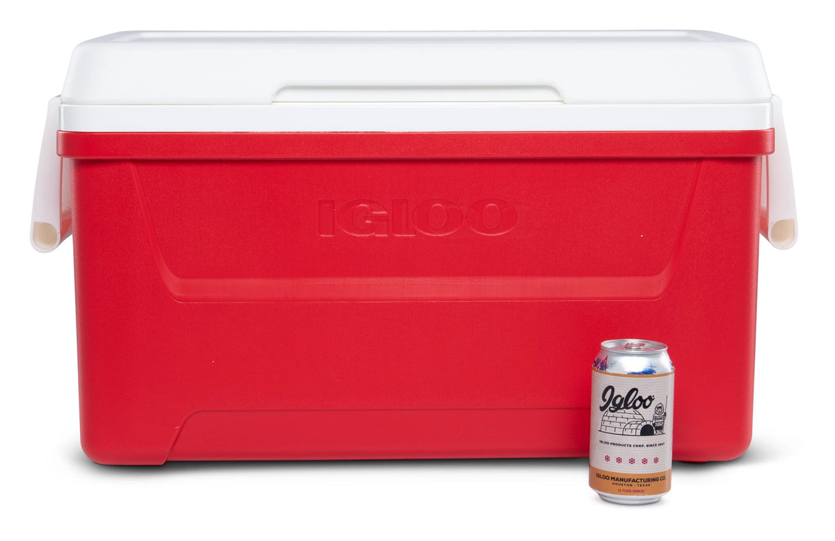 48 QT Red Ice Chest Cooler S725