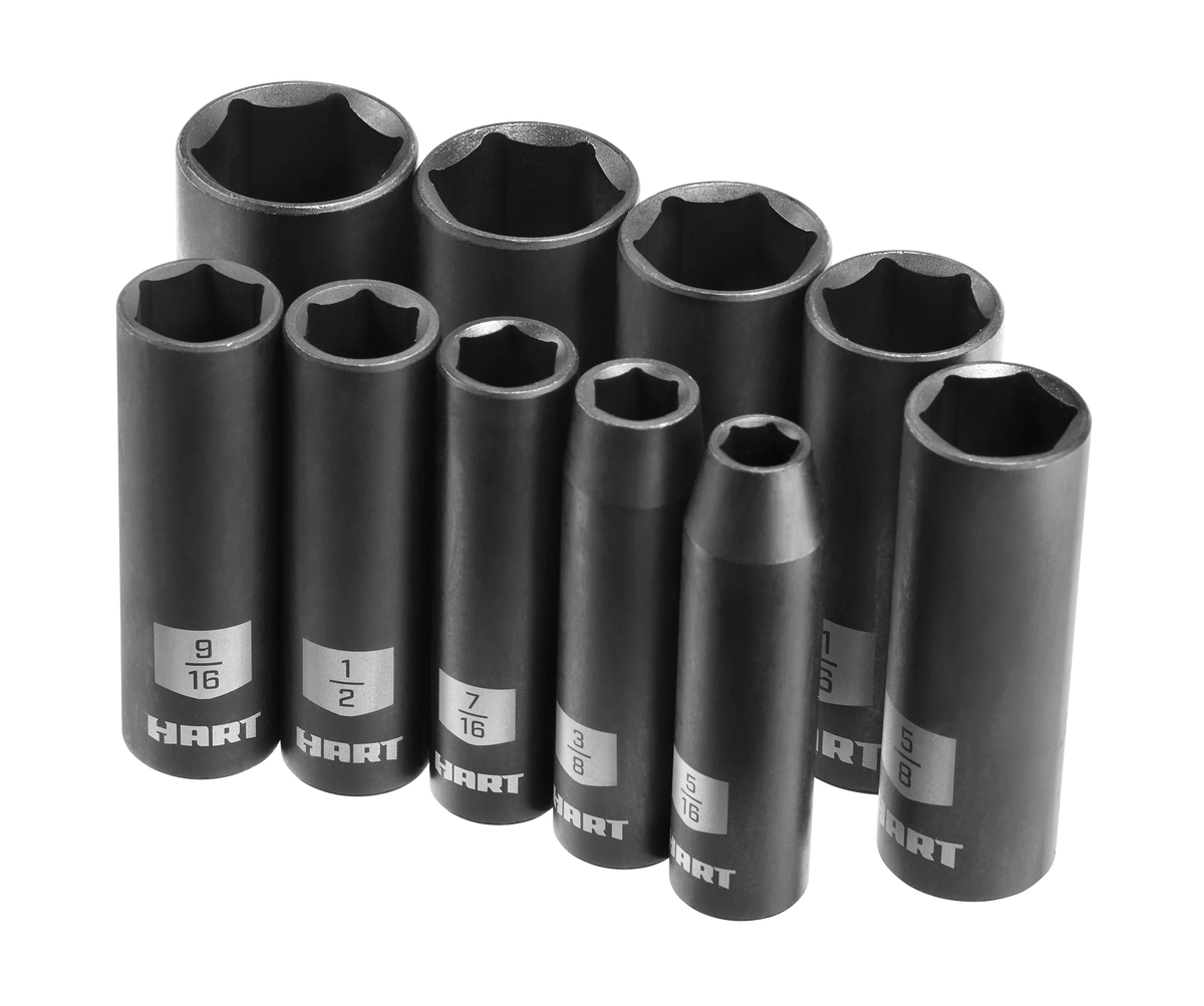 10-Piece 3/8-inch Drive SAE Impact Socket Set P107