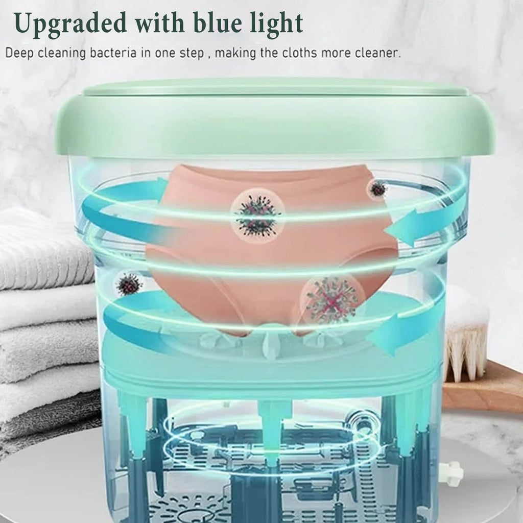 Foldable Mini Washing Machine 3 Speeds Timed Z815754