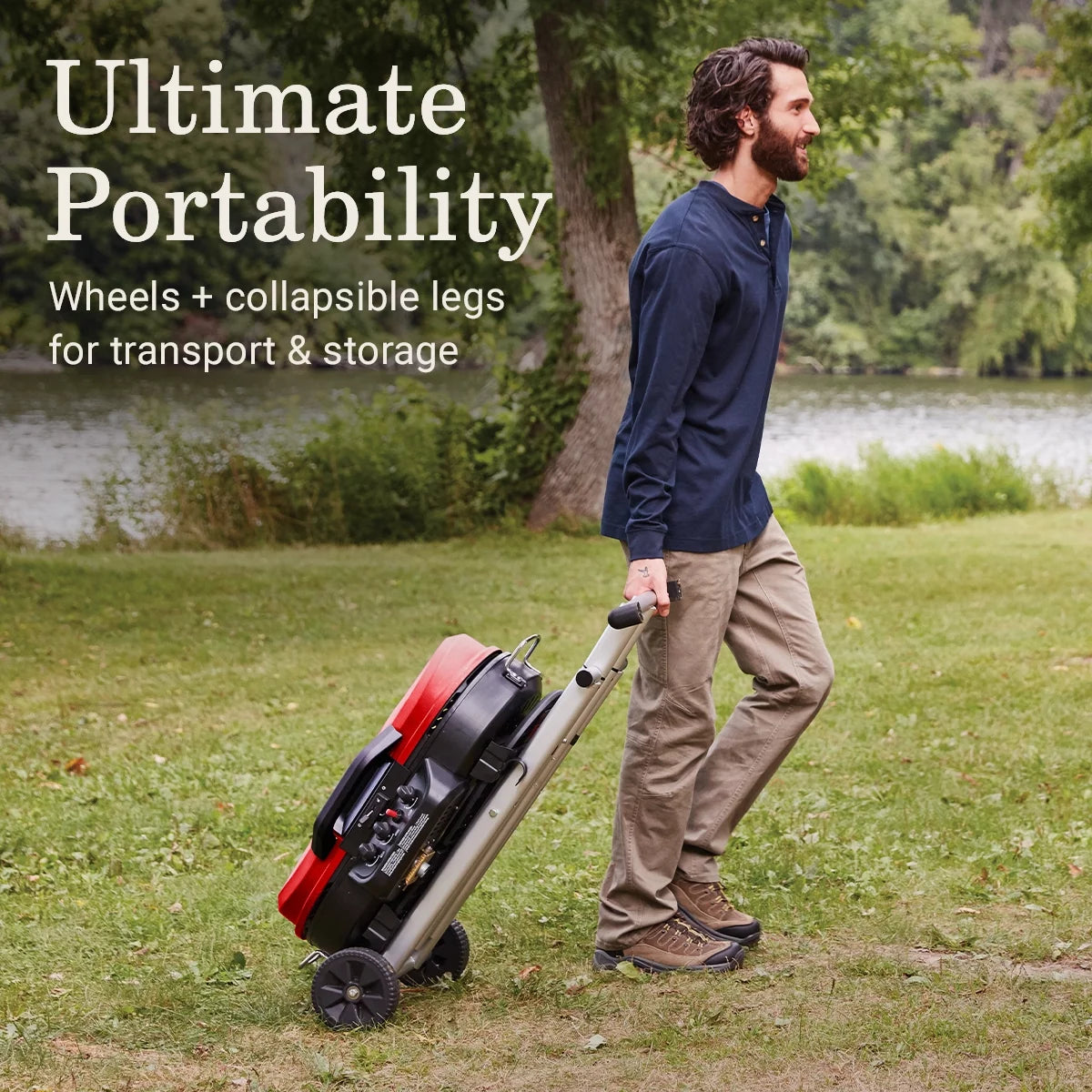 Red Propane Gas Grill T694878