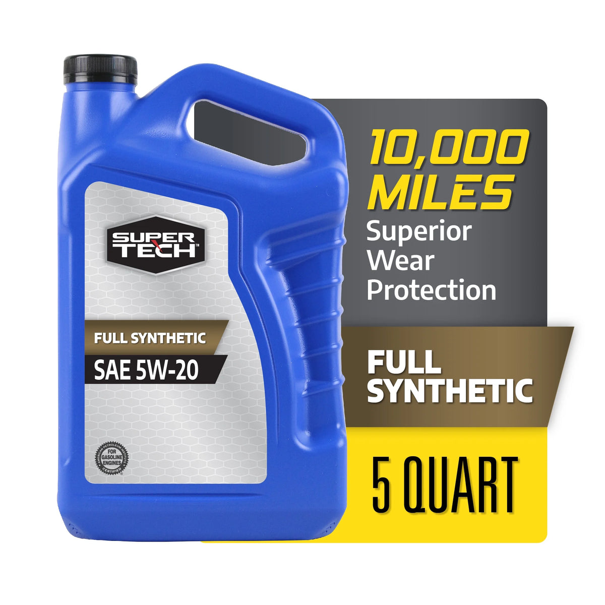 Full Synthetic SAE 5W-20 Motor Oil, 5 Quarts I6408