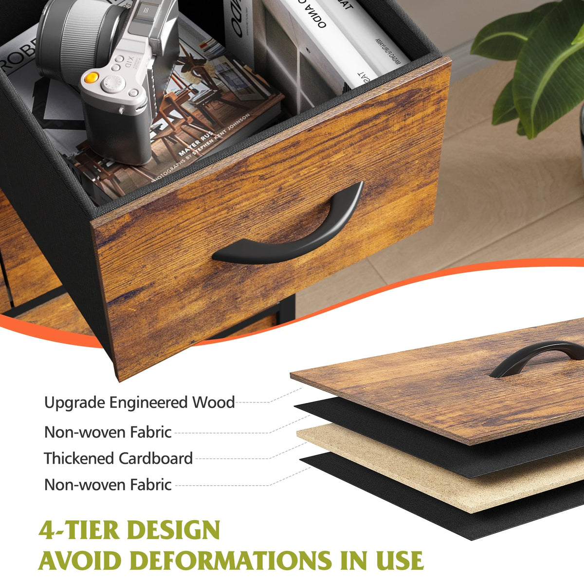 8 Drawer Wood Dresser T62804
