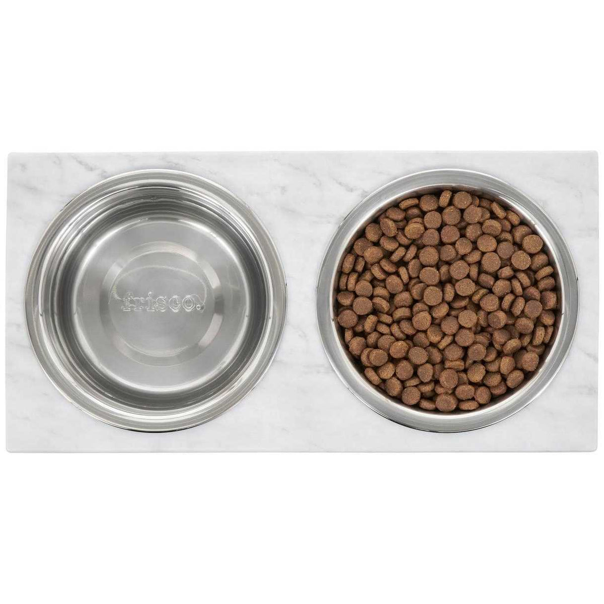 Marble Print Stainless Steel Elevated Dog Bowl H837